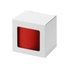 Купить Коробка для кружки с окном, 11,2х9,4х10,7 см., белый с нанесением логотипа