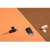 Купить Флеш-карта USB 2.0 16 Gb металлическая с колпачком Borgir, черный с нанесением логотипа