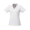 Купить Модная женская футболка Amery  с коротким рукавом и V-образным вырезом, белый с нанесением логотипа