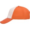 Купить Бейсболка под сублимацию с сеткой Newport, оранжевый/белый с нанесением логотипа