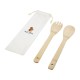 Купить Endiv, комплект из бамбуковой ложки и вилки, natural с нанесением логотипа