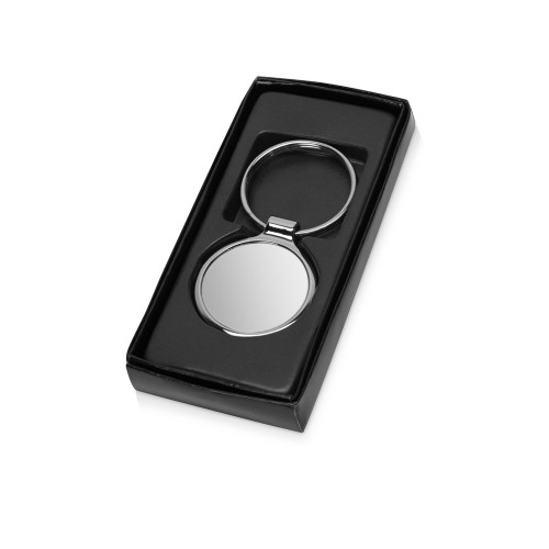 Купить Брелок Circle, серебристый (Р) с нанесением логотипа