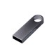Купить USB 2.0-флешка на 512 Мбайт с мини чипом и круглым отверстием, серебристый с нанесением логотипа