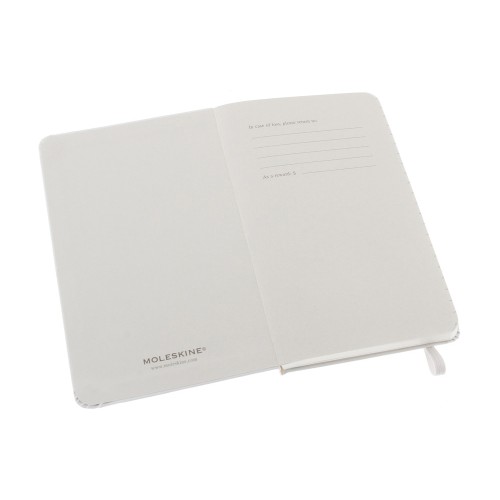 Купить Записная книжка Moleskine Classic (в линейку) в твердой обложке, Pocket (9x14см), белый с нанесением логотипа
