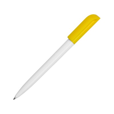 Купить Ручка пластиковая шариковая Миллениум Color CLP, белый/желтый с нанесением