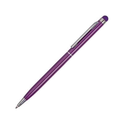 Купить Ручка-стилус металлическая шариковая Jucy, фиолетовый с нанесением