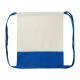 Купить Рюкзак-мешок Cotton из хлопка 170 г, натуральный/синий с нанесением логотипа
