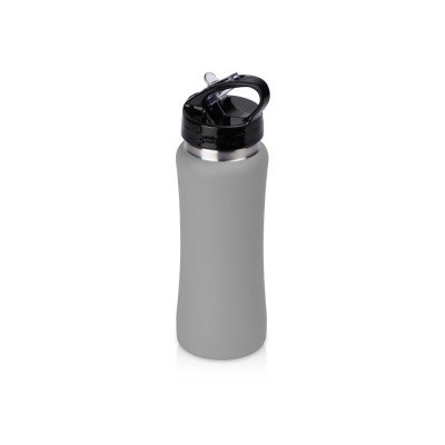Купить Бутылка для воды Bottle C1, сталь, soft touch, 600 мл, серый с нанесением логотипа