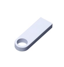 USB 3.0-флешка на 16 Гб с мини чипом и круглым отверстием, белый