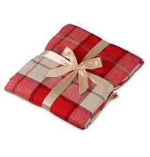 Плед акриловый в клетку Tartan, красный