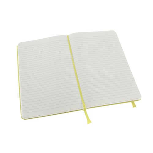 Купить Записная книжка Moleskine Classic (в линейку) в твердой обложке, Large (13х21см), цитрусовый с нанесением логотипа