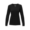 Купить Женский пуловер с V-образным вырезом Stanton, черный с нанесением логотипа