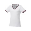 Купить Женская футболка Elbert с коротким рукавом, белый/темно-синий/красный с нанесением логотипа