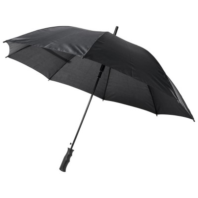 Купить 23-дюймовый ветрозащитный полуавтоматический зонт Bella, черный с нанесением