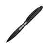 Купить Ручка-стилус шариковая Light, черная с белой подсветкой с нанесением логотипа