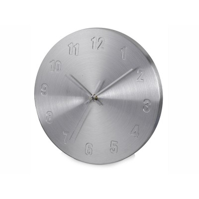 Купить Часы настенные Тауль, серебристый с нанесением логотипа