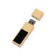 Купить USB 2.0- флешка на 32 Гб c подсветкой логотипа Bamboo LED с нанесением логотипа