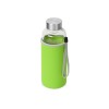 Купить Бутылка для воды Pure c чехлом, 420 мл, зеленое яблоко с нанесением логотипа