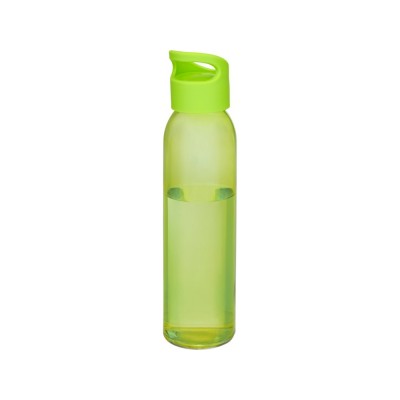 Купить Спортивная бутылка Sky из стекла объемом 500 мл, зеленый лайм с нанесением