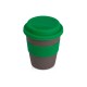 Купить Стакан с силиконовой крышкой Cafe, зеленый с нанесением логотипа