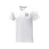 Купить Somoto Мужская футболка с коротким рукавом и V-образным вырезом , белый с нанесением логотипа