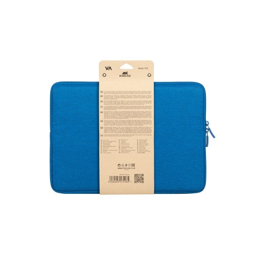 Купить RIVACASE 7703 azure blue ECO чехол для ноутбука 13.3-14 / 12 с нанесением логотипа