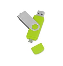 USB/micro USB-флешка 2.0 на 16 Гб Квебек OTG, зеленое яблоко