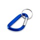 Купить Карабин с брелоком, синий с нанесением логотипа