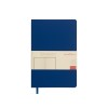 Купить Блокнот А5 Megapolis Flex Velvet, синий с нанесением логотипа
