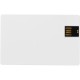 Купить Флеш-карта USB 2.0 16 Gb в виде пластиковой карты Card, белый с нанесением логотипа