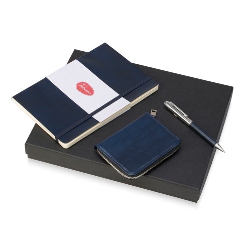 Купить Подарочный набор Fabrizio Small, темно-синий с нанесением логотипа