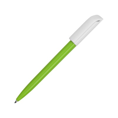 Купить Ручка пластиковая шариковая Миллениум Color BRL, зеленое яблоко/белый с нанесением