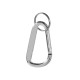 Купить Карабин с брелоком, серебристый с нанесением логотипа