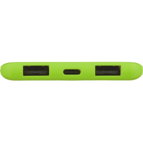 Купить Внешний аккумулятор Powerbank C1, 5000 mAh, зеленое яблоко с нанесением логотипа Купить Внешний аккумулятор Powerbank C1, 5000 mAh, зеленое яблоко с нанесением логотипа