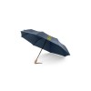 Купить RIVER. Складной зонт из rPET, синий с нанесением логотипа