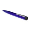 Купить Ручка металлическая шариковая Icicle под полимерную наклейку, темно-синий с нанесением логотипа