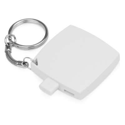 Купить Портативное зарядное устройство-брелок Saver, 600 mAh, белый с нанесением