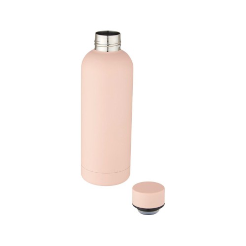 Купить Spring Медная бутылка объемом 500 мл с вакуумной изоляцией, pale blush pink с нанесением логотипа