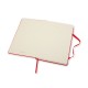 Купить Записная книжка Moleskine Classic (нелинованный) в твердой обложке, Large (13х21см), красный с нанесением логотипа