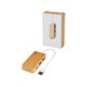 Купить USB-концентратор Tapas из бамбука, натуральный с нанесением логотипа