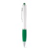 Купить SANS.  Шариковая ручка с зажимом из металла, Зеленый с нанесением логотипа