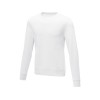 Купить Мужской свитер Zenon с круглым вырезом, белый с нанесением логотипа