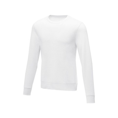 Купить Мужской свитер Zenon с круглым вырезом, белый с нанесением