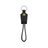 Купить Кабель-брелок USB-MicroUSB Pelle, черный с нанесением логотипа