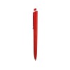 Купить Ручка пластиковая трехгранная шариковая Lateen, красный/белый с нанесением логотипа