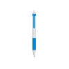 Купить Ручка пластиковая шариковая Centric, белый/голубой с нанесением логотипа