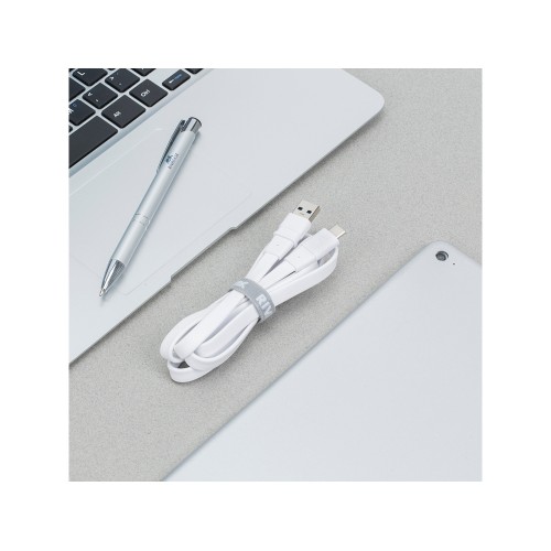Купить Кабель USB Type C 3.0 – Type A 1.2м WT12, белый с нанесением логотипа