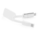 Купить Зарядный кабель 3-в-1 Charge-it, белый с нанесением логотипа