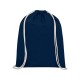 Купить Рюкзак со шнурком Tenes из хлопка плотностью 140 г/м2, темно-синий с нанесением логотипа