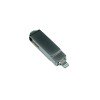 Купить USB-флешка на 128 Гб, интерфейс USB3.0, поворотный механизм,c дополнительными разъемами для I-phone Lightning и Micro USB,  полностью металлический корпус, серебро с нанесением логотипа
